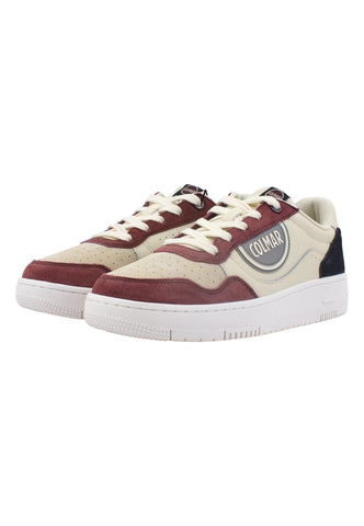COLMAR Sneaker Uomo White Navy Burgundy AUSTIN-CHOICE 047 - Sandrini Calzature e Abbigliamento