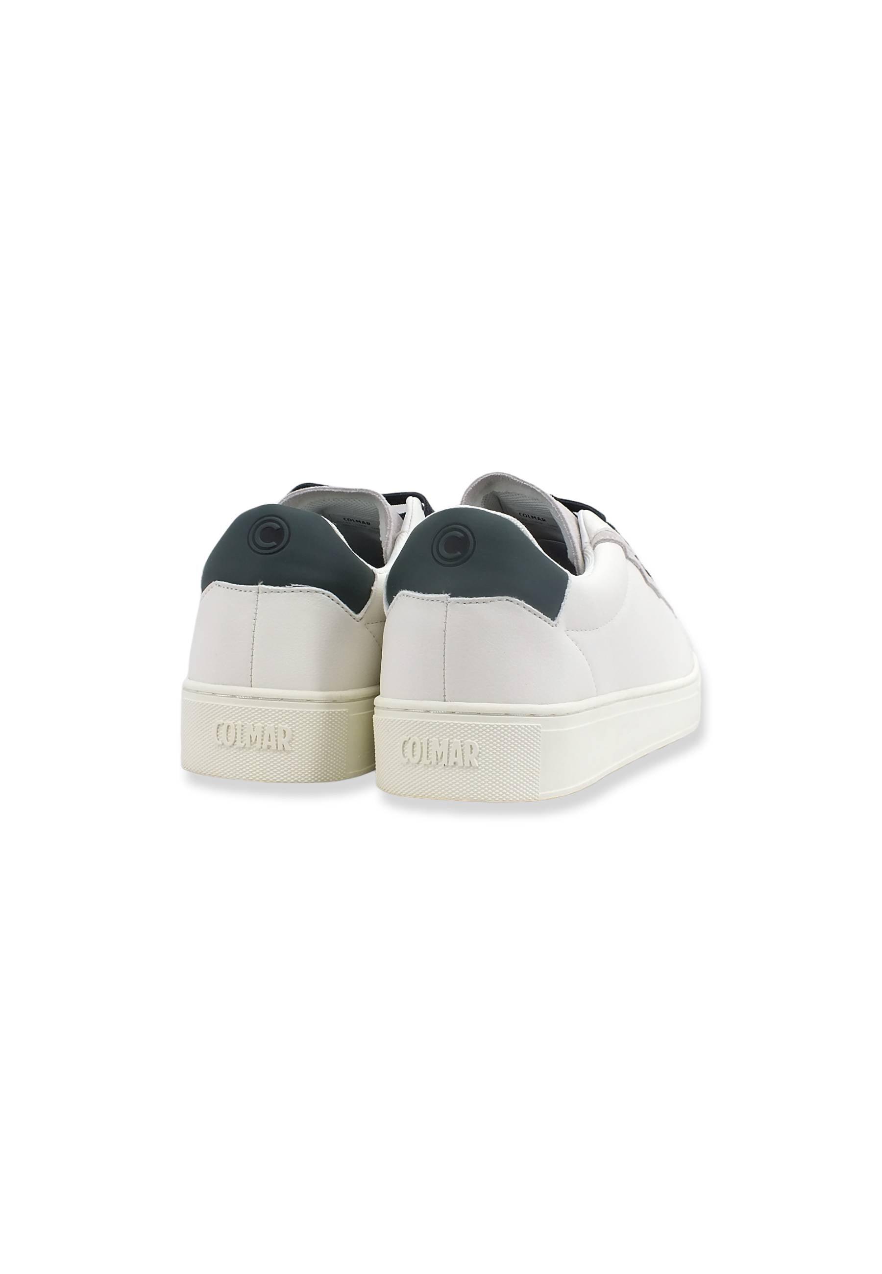 COLMAR Sneaker Uomo White Sage Green BATES PLAIN - Sandrini Calzature e Abbigliamento
