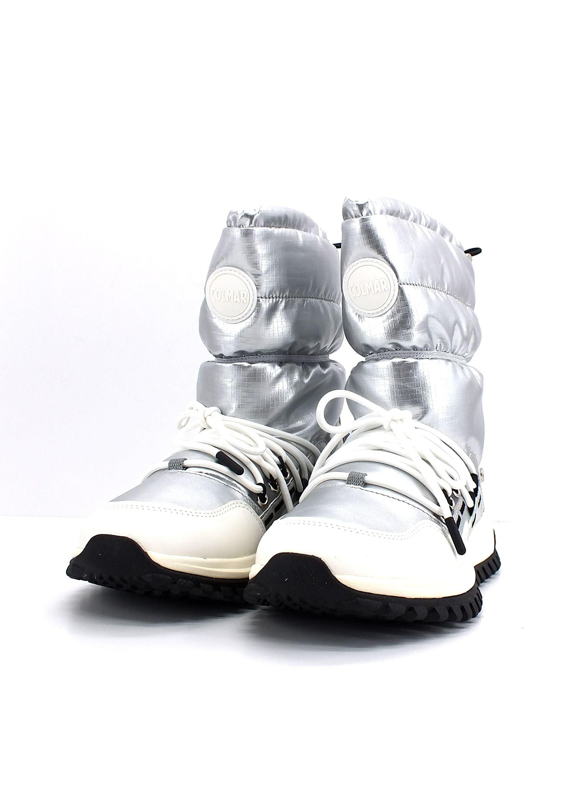 COLMAR Stivaletto Donna Metallic Silver White WARMER FREEZE - Sandrini Calzature e Abbigliamento