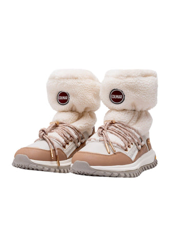 COLMAR Stivaletto Pelo Donna Tan Brown Off White WARMER-VOYAGE - Sandrini Calzature e Abbigliamento