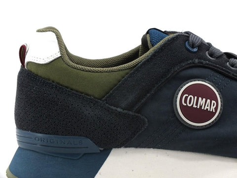 COLMAR Travis Authentic 004 Sneaker Running Nylon Anthracite Petrol Green - Sandrini Calzature e Abbigliamento