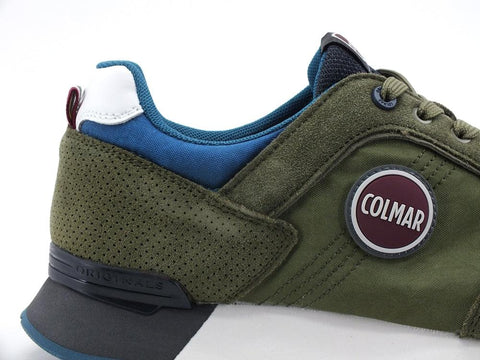 COLMAR Travis Authentic Sneaker Suede Green Anthracite Petrol TRAVISAUTHENTIC005 - Sandrini Calzature e Abbigliamento