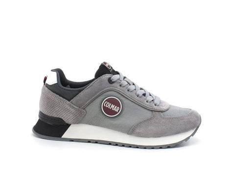 COLMAR Travis Authentic Sneaker Suede Grey Black TRAVISAUTHENTIC007 - Sandrini Calzature e Abbigliamento