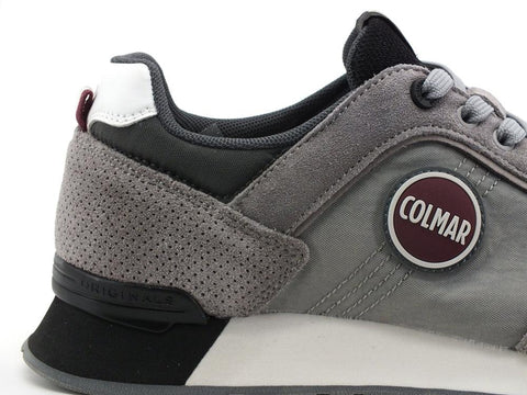 COLMAR Travis Authentic Sneaker Suede Grey Black TRAVISAUTHENTIC007 - Sandrini Calzature e Abbigliamento