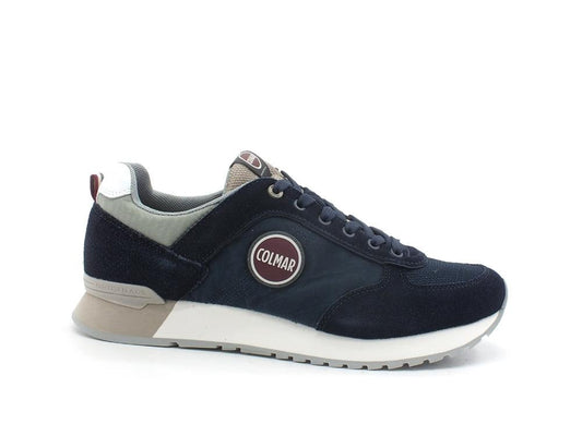 COLMAR Travis Authentic Sneaker Suede Navy Gray TRAVISAUTHENTIC001 - Sandrini Calzature e Abbigliamento