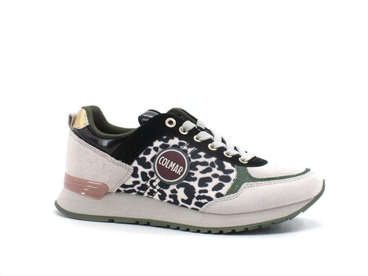 COLMAR Travis Cheeta Sneaker Running Leopard Gray Rose Black TRAVISCHEETA195 - Sandrini Calzature e Abbigliamento