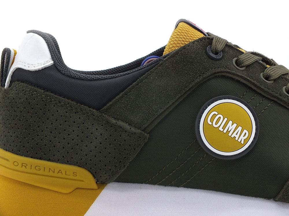 COLMAR Travis Colors 016 Sneaker Green Ochre Dark Gray - Sandrini Calzature e Abbigliamento