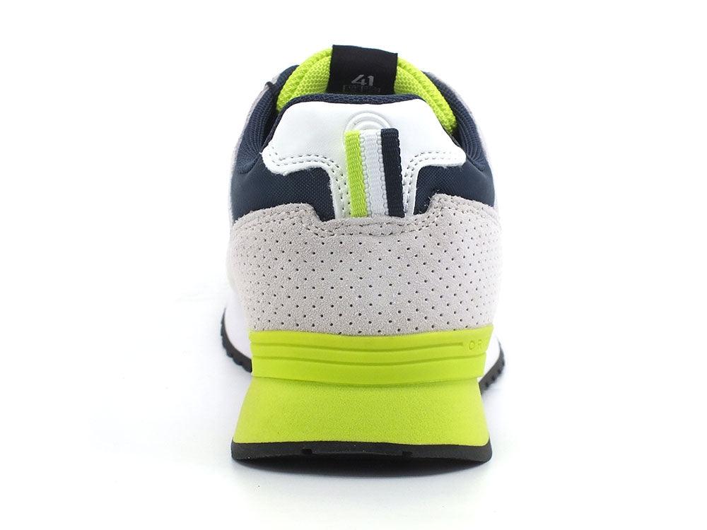 COLMAR Travis Colors 017 Sneaker White Lime Indigo - Sandrini Calzature e Abbigliamento