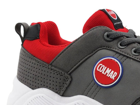 COLMAR Travis Colors Sneaker Gray Red TRAVIS COLORS Y02 - Sandrini Calzature e Abbigliamento