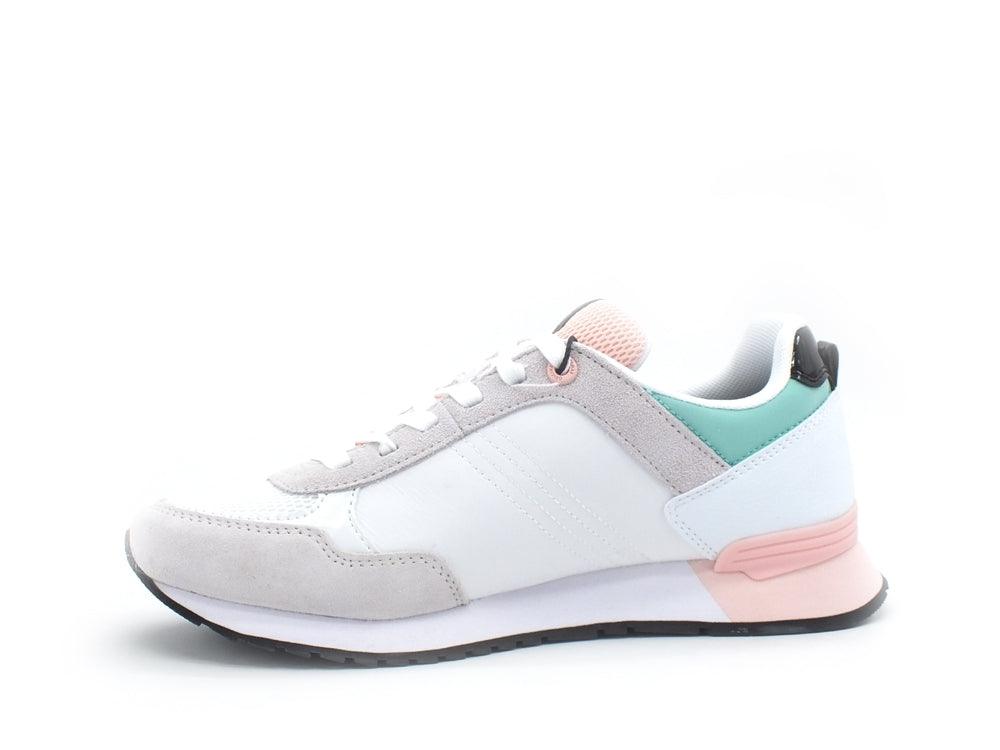 COLMAR Travis Mellow Sneaker Running White Pink Water Green TRAVISMELLOW139 - Sandrini Calzature e Abbigliamento