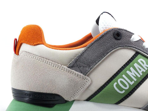 COLMAR Travis Pro Games Sneaker Beige Verde Arancio TRAVISPROGAMES053 - Sandrini Calzature e Abbigliamento