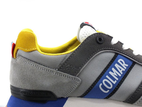 COLMAR Travis Pro Games Sneaker Suede Grey Royal Blu TRAVISPROGAMES054 - Sandrini Calzature e Abbigliamento