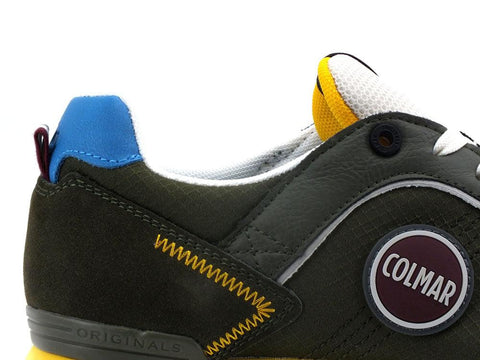 COLMAR Travis Pro Tex Sneaker Verde Giallo Blu TRAVISPROTEX047 - Sandrini Calzature e Abbigliamento