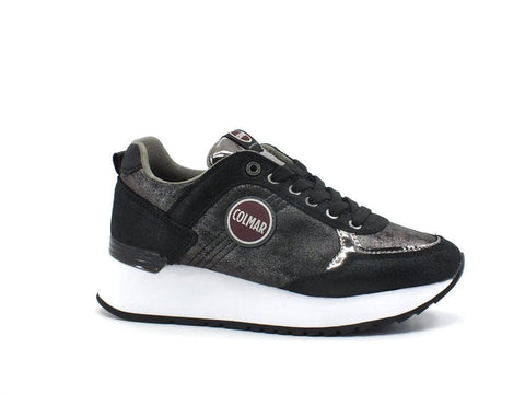 COLMAR Travis Punk Sneaker Running Metal Black TRAVISPUNK100 - Sandrini Calzature e Abbigliamento