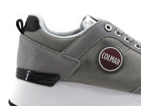 COLMAR Travis Punk Sneaker Running Metal Silver TRAVISPUNK099 - Sandrini Calzature e Abbigliamento