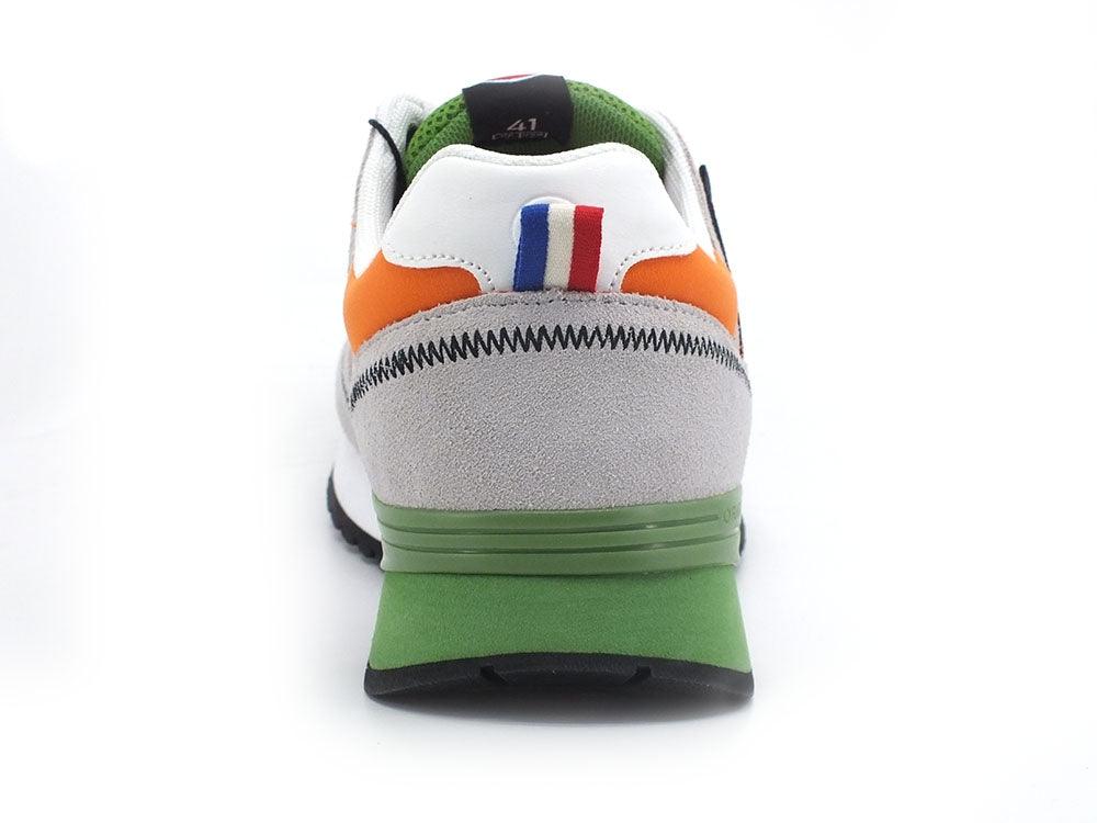 COLMAR Travis Sport Colors 028 Sneaker White Green Orange - Sandrini Calzature e Abbigliamento