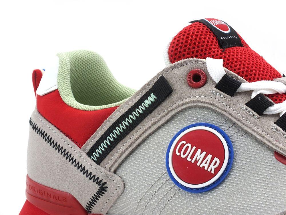 COLMAR Travis Sport Colors Sneaker Running Uomo Gray Red TRAVISSPORTCOLORS038 - Sandrini Calzature e Abbigliamento