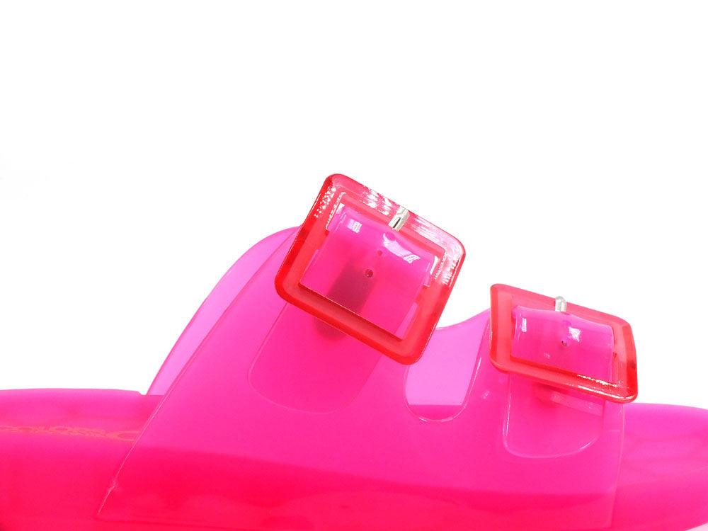 COLORS OF CALIFORNA Ciabatta 2 Fibbie Fluo Rosa Fuxia - Sandrini Calzature e Abbigliamento
