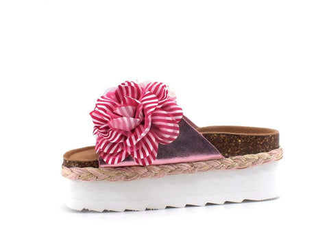 COLORS OF CALIFORNA Ciabatta Platform Fiori Rosa Fuxia - Sandrini Calzature e Abbigliamento