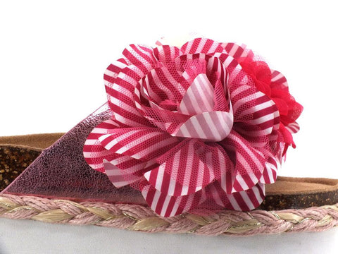 COLORS OF CALIFORNA Ciabatta Platform Fiori Rosa Fuxia - Sandrini Calzature e Abbigliamento