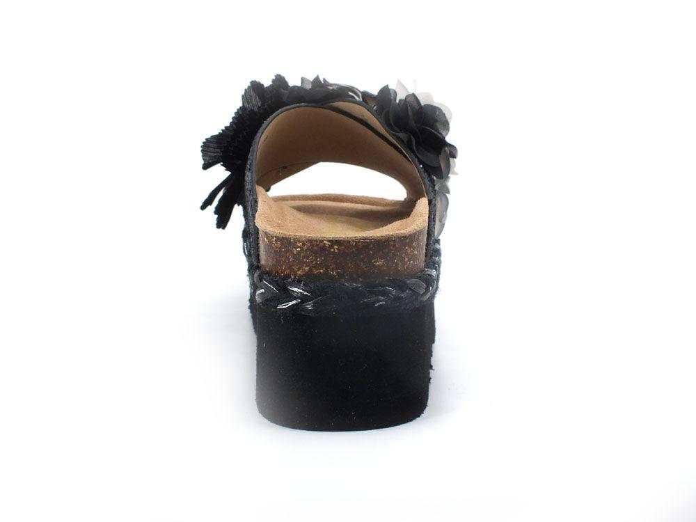 COLORS OF CALIFORNA Ciabatta Platform Glitter Fiore Nero - Sandrini Calzature e Abbigliamento