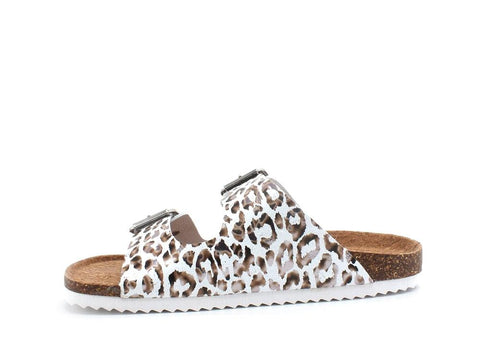 COLORS OF CALIFORNIA Ciabatta 2 Fibbie Animalier Leopard HC.BIO057 - Sandrini Calzature e Abbigliamento