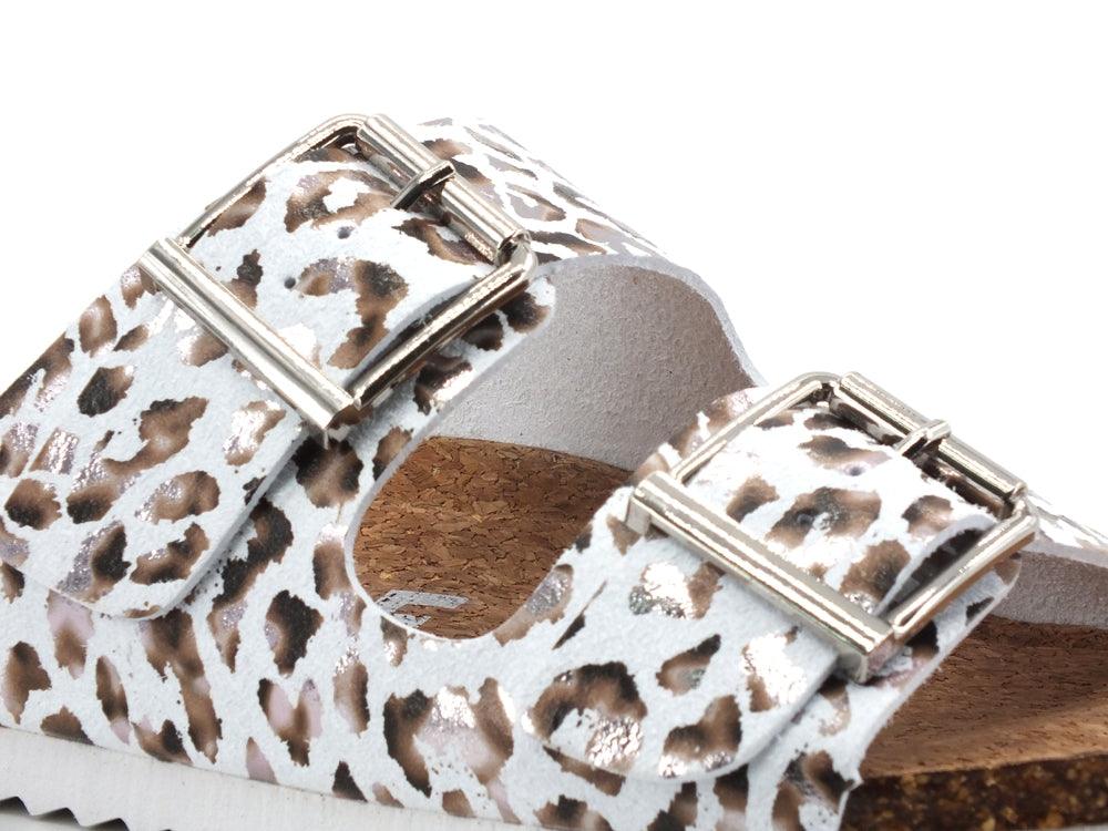 COLORS OF CALIFORNIA Ciabatta 2 Fibbie Animalier Leopard HC.BIO057 - Sandrini Calzature e Abbigliamento