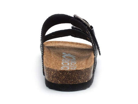 COLORS OF CALIFORNIA Ciabatta 2 Fibbie Black Snake HC.BIO057 - Sandrini Calzature e Abbigliamento