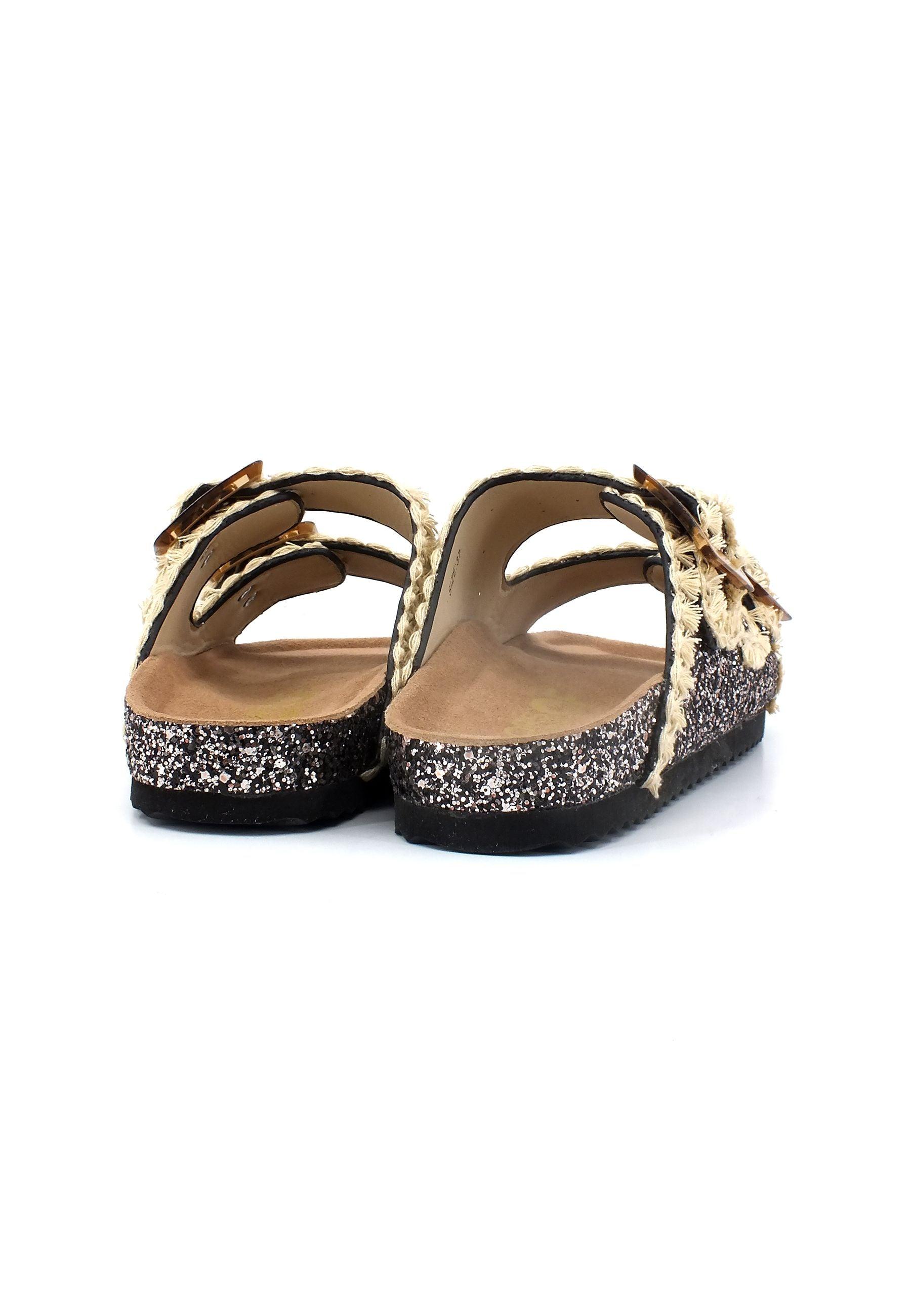 COLORS OF CALIFORNIA Ciabatta Donna Glitter Black HC.BIO079 - Sandrini Calzature e Abbigliamento