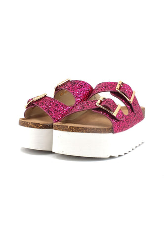 COLORS OF CALIFORNIA Ciabatta Donna Glitter High Fuxia HC.BES022 - Sandrini Calzature e Abbigliamento