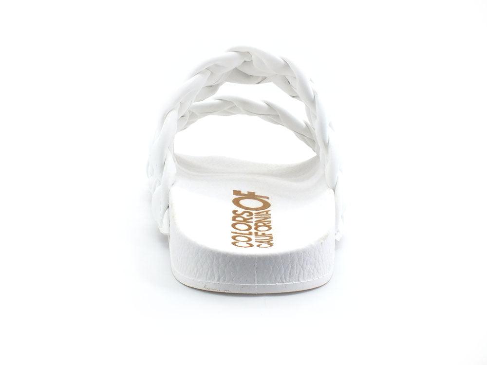 COLORS OF CALIFORNIA Ciabatta Fasce Bianco - Sandrini Calzature e Abbigliamento