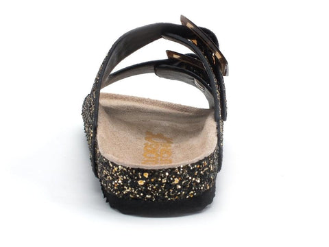 COLORS OF CALIFORNIA Ciabatta Fibbie Glitter Black HC.BIO047-BIS - Sandrini Calzature e Abbigliamento
