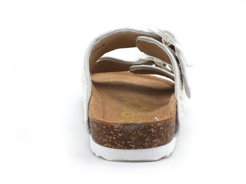 COLORS OF CALIFORNIA Ciabatta Fibbie Pailettes White HC.BIO062 - Sandrini Calzature e Abbigliamento