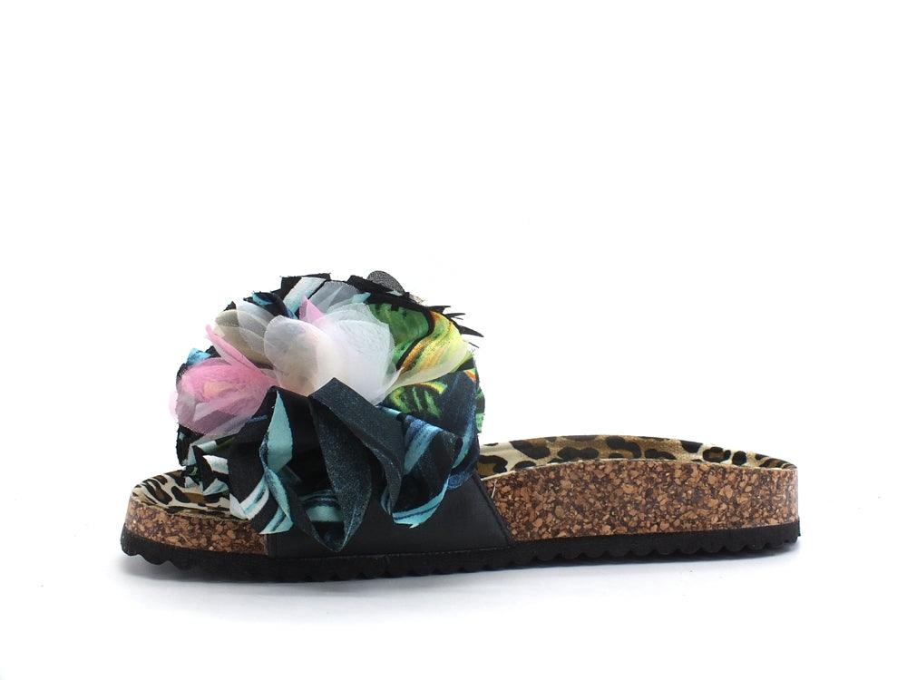 COLORS OF CALIFORNIA Ciabatta Leo Fiore Black HC.BIO053NEW - Sandrini Calzature e Abbigliamento