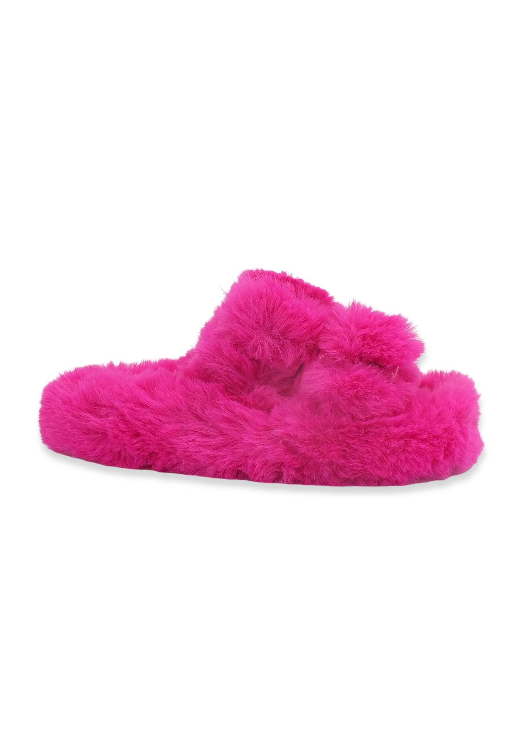 COLORS OF CALIFORNIA Ciabatta Pelo Donna Rosa New Fuxia HC.SLIPPERS03 - Sandrini Calzature e Abbigliamento
