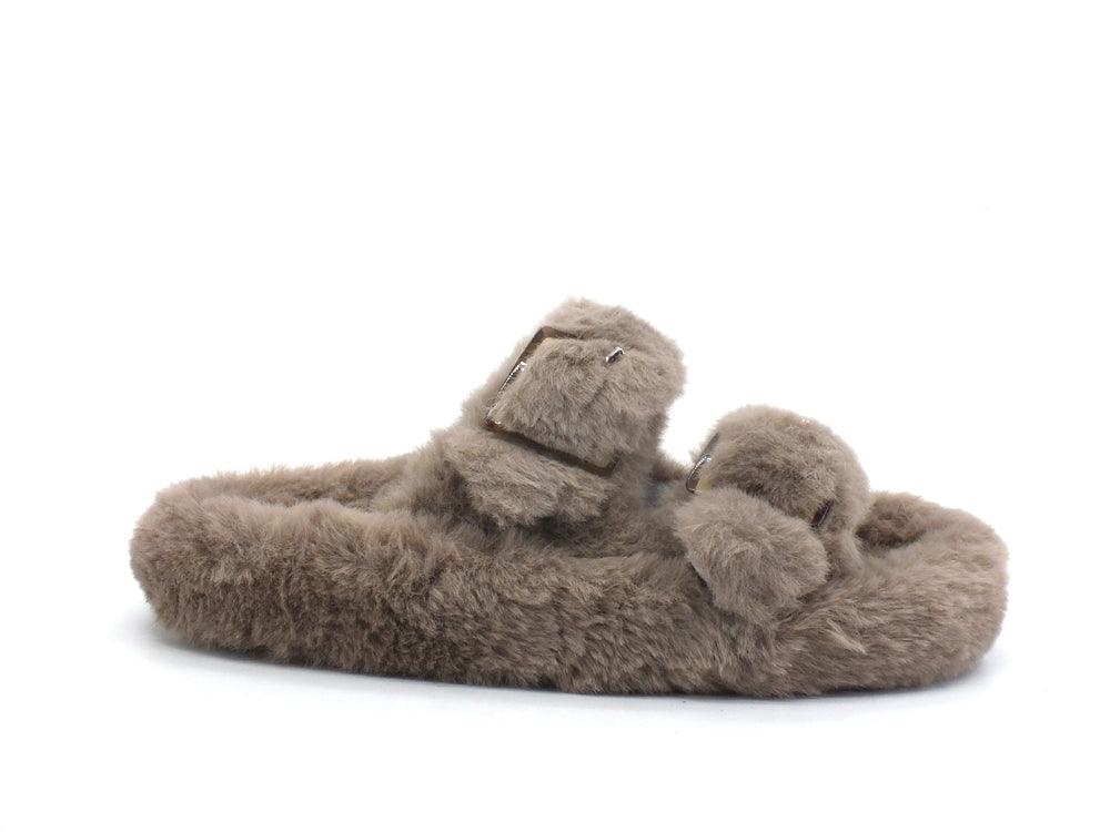 COLORS OF CALIFORNIA Ciabatta Pelo Taupe HC.SLIPPERS01 - Sandrini Calzature e Abbigliamento