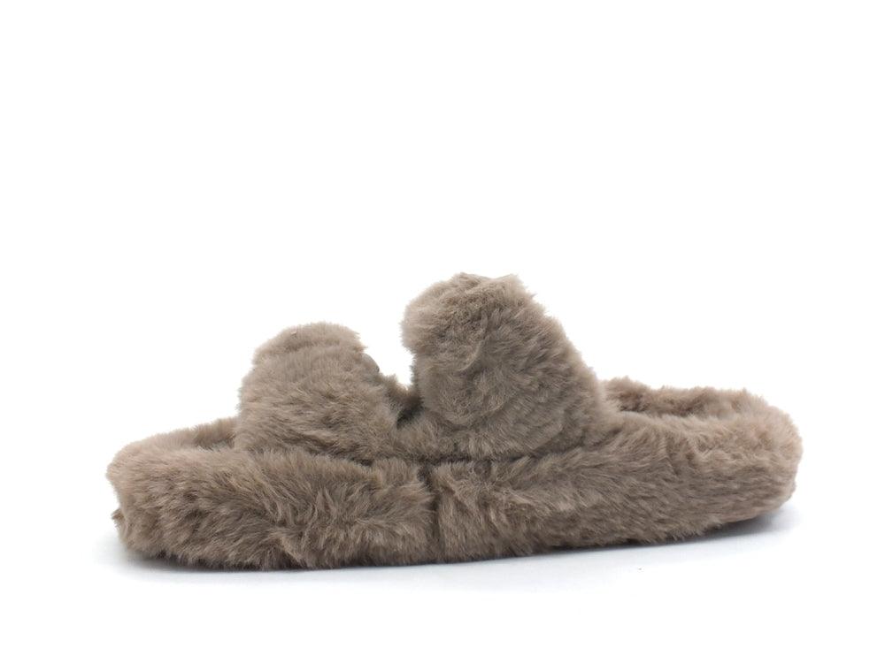 COLORS OF CALIFORNIA Ciabatta Pelo Taupe HC.SLIPPERS01 - Sandrini Calzature e Abbigliamento