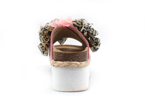 COLORS OF CALIFORNIA Ciabatta Platform Fiori Pink HC.BES042 - Sandrini Calzature e Abbigliamento