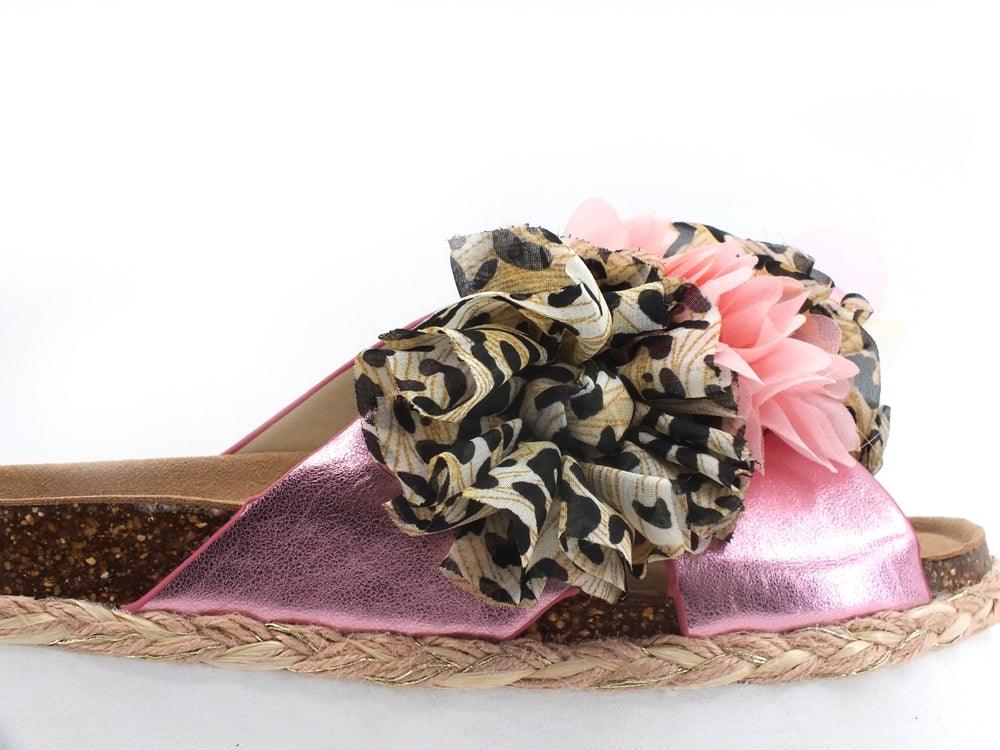 COLORS OF CALIFORNIA Ciabatta Platform Fiori Pink HC.BES042 - Sandrini Calzature e Abbigliamento