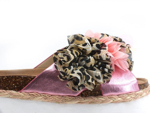 COLORS OF CALIFORNIA Ciabatta Platform Fiori Pink HC.BES042 - Sandrini Calzature e Abbigliamento