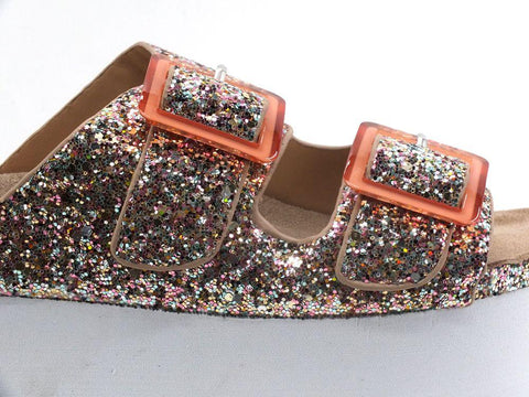 COLORS OF CALIFORNIA Ciabatta Platform Glitter Pink HC.BES031 - Sandrini Calzature e Abbigliamento