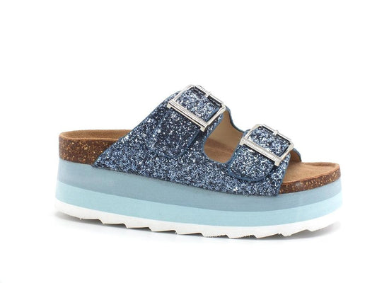 COLORS OF CALIFORNIA Ciabatta Platform Glitter Sugar HC.BES039 - Sandrini Calzature e Abbigliamento