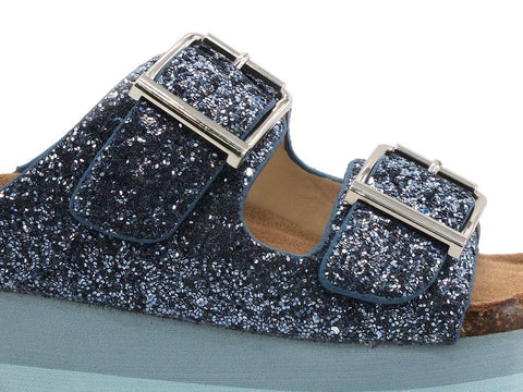 COLORS OF CALIFORNIA Ciabatta Platform Glitter Sugar HC.BES039 - Sandrini Calzature e Abbigliamento