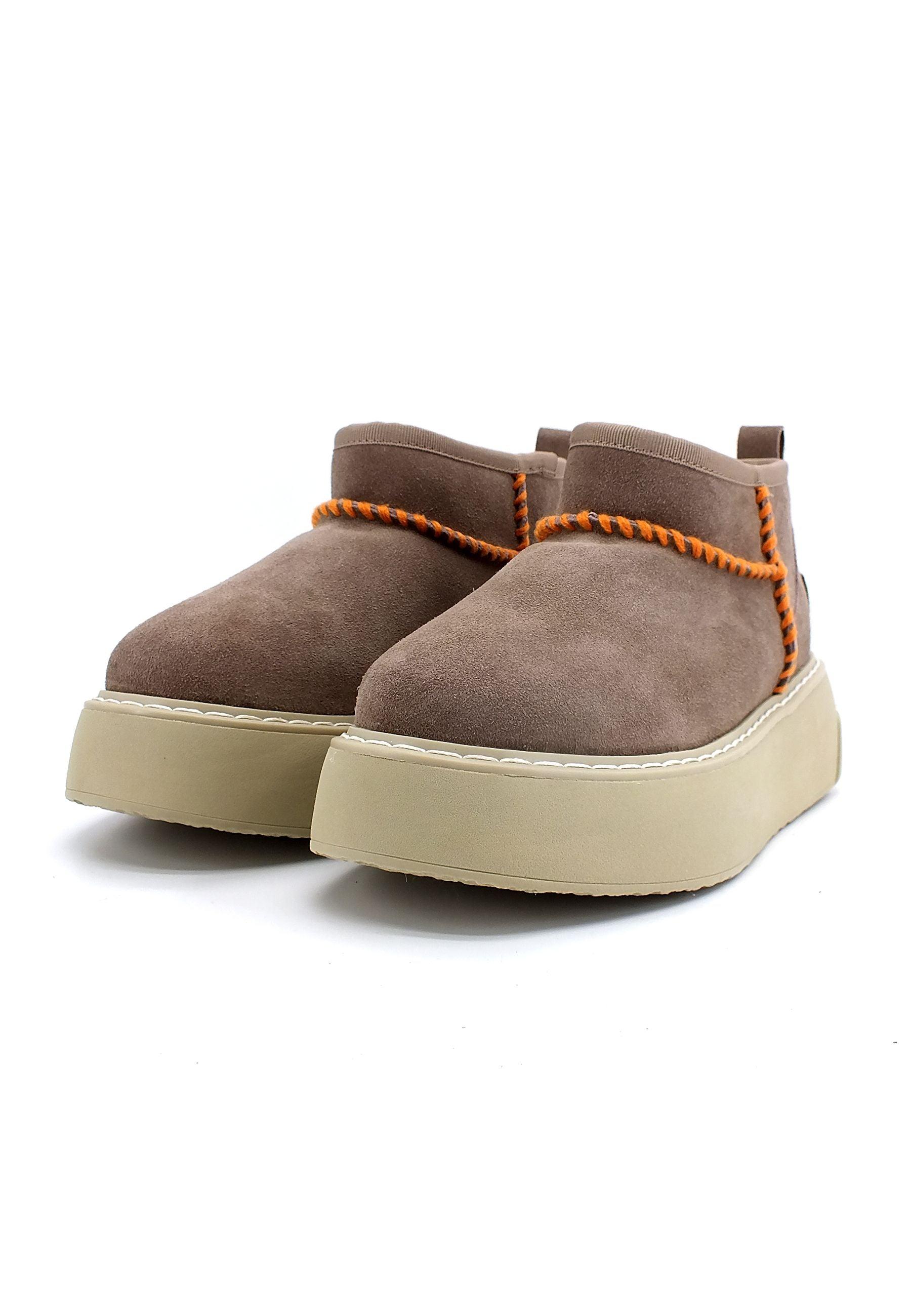 COLORS OF CALIFORNIA Mini Stivaletto Pelo Donna Marrone Taupe HC.BLAST01 - Sandrini Calzature e Abbigliamento