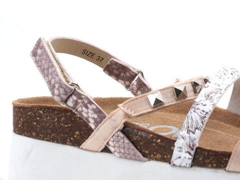 COLORS OF CALIFORNIA Sandalo Platform Borchie Light Pink HC.BES043 - Sandrini Calzature e Abbigliamento