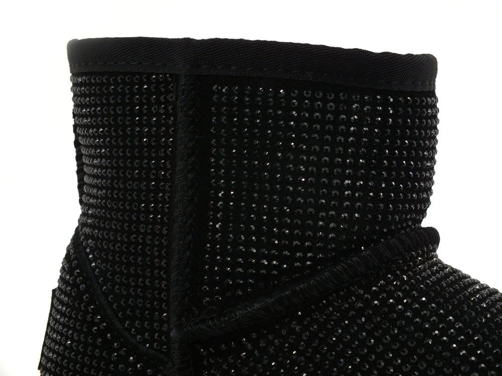 COLORS OF CALIFORNIA Stivaletto Bimba Pelo Strass Black HC.YK055-F19 - Sandrini Calzature e Abbigliamento