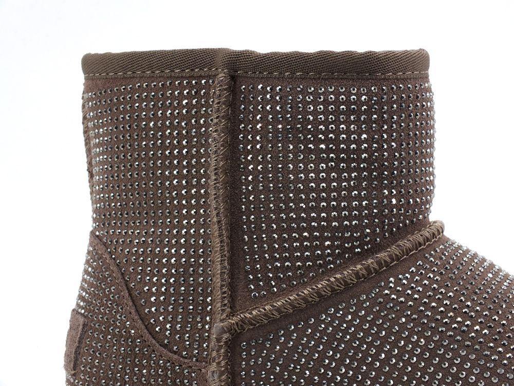 COLORS OF CALIFORNIA Stivaletto Pelo Strass Taupe HC.YW052BIS-F19 - Sandrini Calzature e Abbigliamento