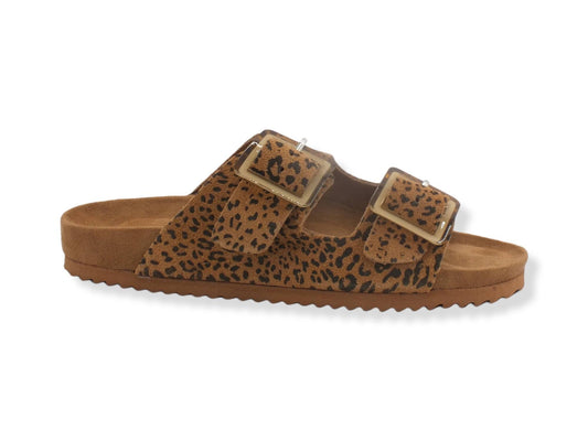 COLORS OF CALIFORNIA Suede Ciabatta Leopard Tan HC.BIO087 - Sandrini Calzature e Abbigliamento