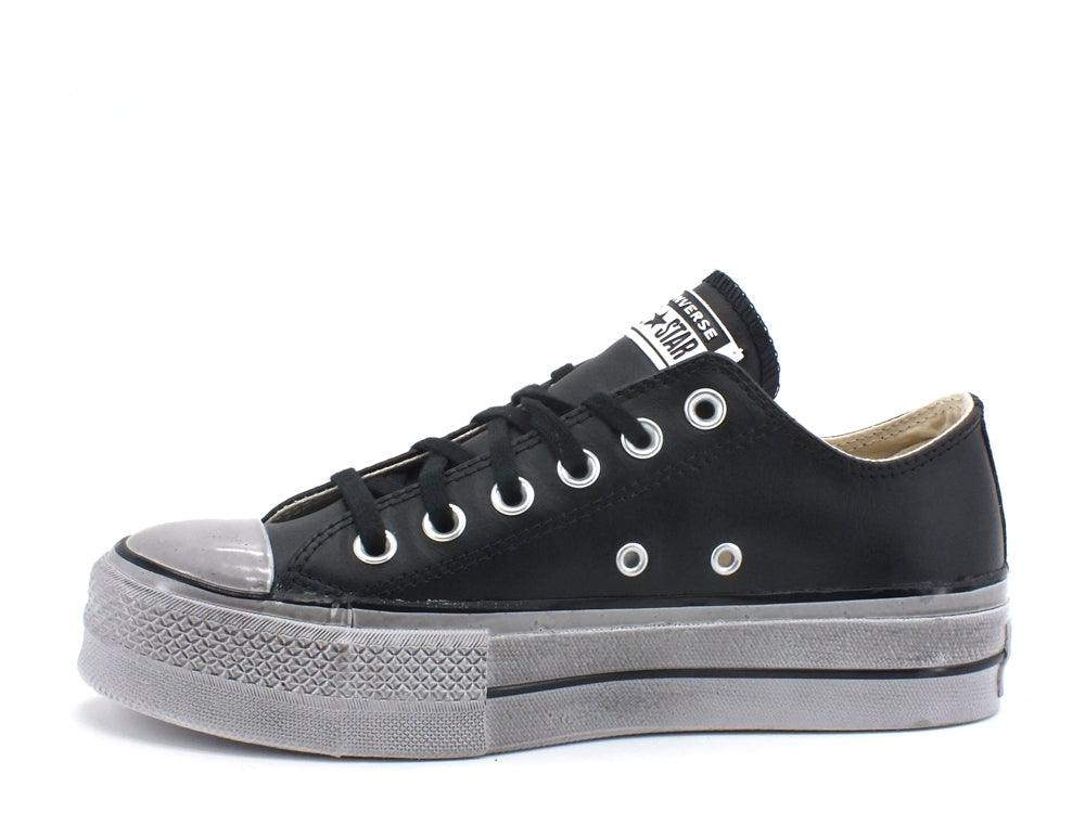 CONVERSE C.T. All Star Lift Leather Limited Edition Black Wordmarks 569118C - Sandrini Calzature e Abbigliamento