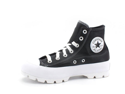 CONVERSE C.T. All Star Lugged Hi Leather Black White 567164C - Sandrini Calzature e Abbigliamento